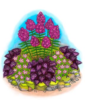 Purppuraista tunnelmaa -penkki 39 kpl