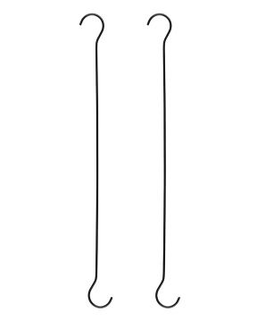 Tarmo ripustuskoukut musta 60 cm 2 kpl