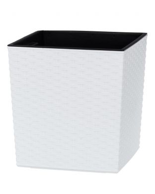 Ruukku Rattan valkoinen 40 x 41,5 cm
