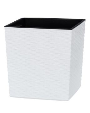 Ruukku Rattan valkoinen 40 x 41,5 cm